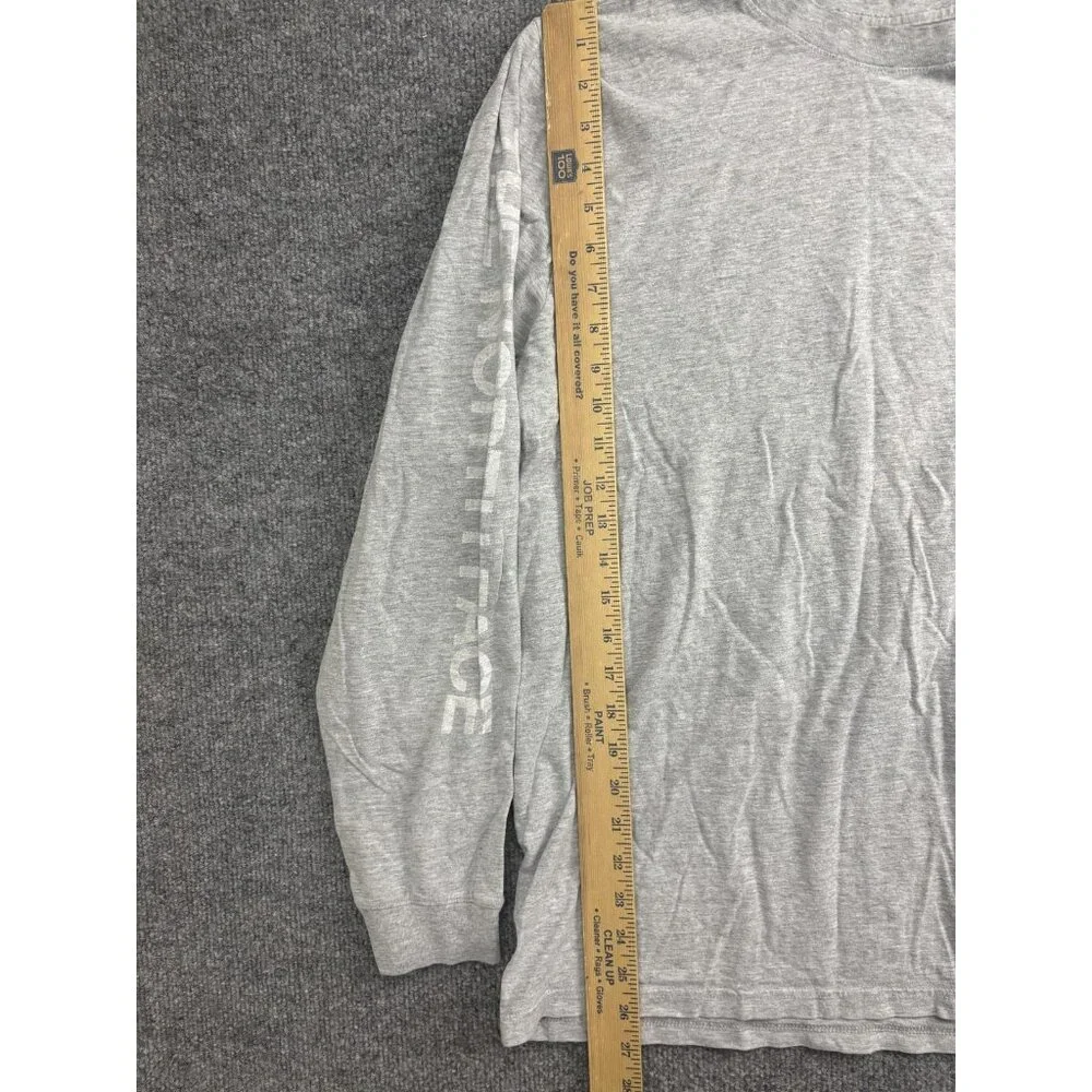 The North‎ Face Shirt Mens XL Gray Long Sleeve Graphic Tee Tagless Lightweight